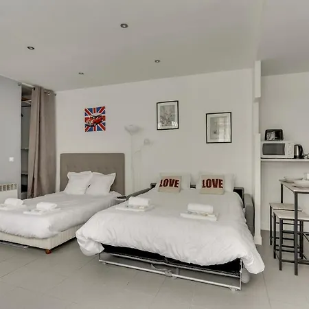 Apartman 171 Greta Large Studiostyle Apt With1 Bdr Central Párizs